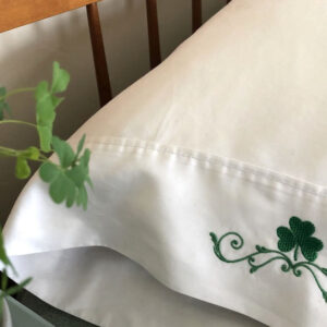 Shamrock Border Pillowcase