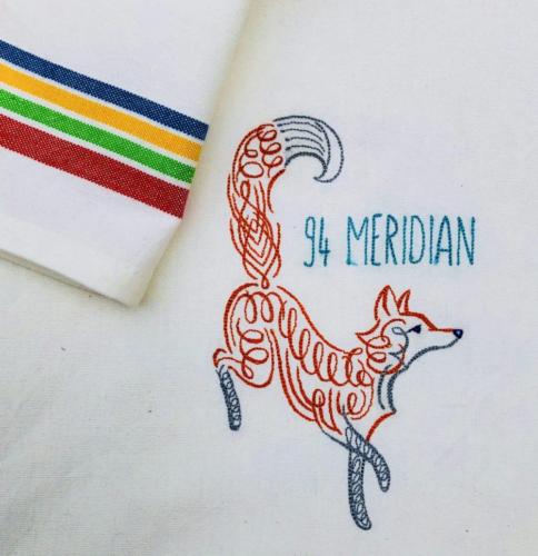 Foxy Tea Towel